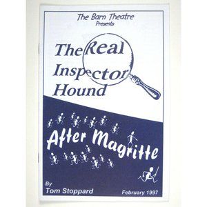 Real inspector Hound After Magritte Barn Theatre Program 1997 Tom Stoppard NJ